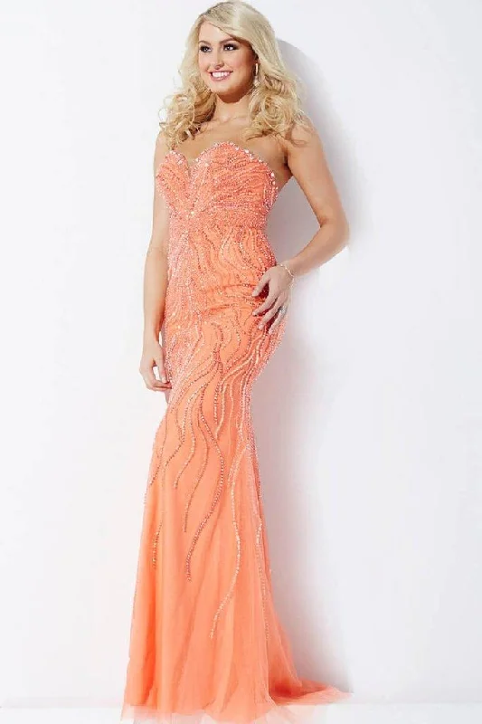 Jovani 33692 Long Formal Strapless Prom Dress