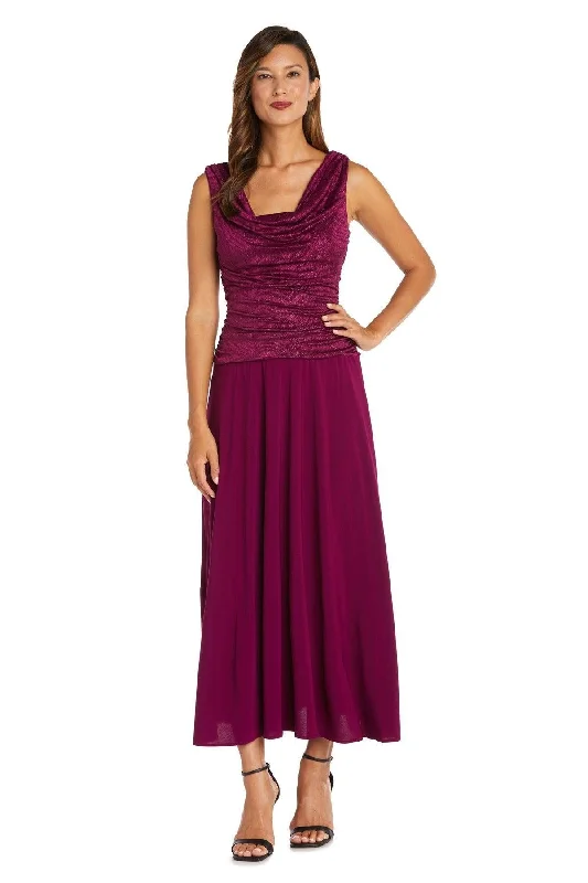 R&M Richards 3629P Long Formal Petite Maxi Dress