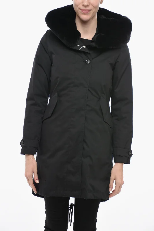 Woolrich Padded LITERARY REX Parka with Fur