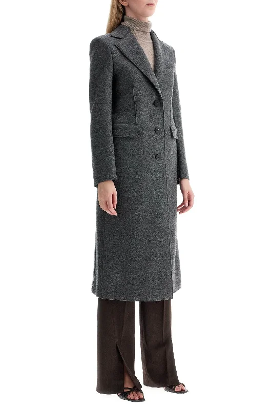 Harris Wharf London Single-Breasted Coat In Pressed Wool