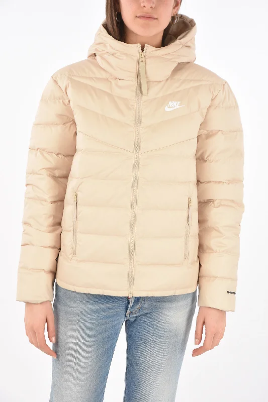 Nike Logo Printed Down Jacket