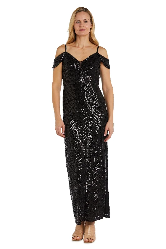 Nightway Long Off Shoulder Formal Dress 21917A