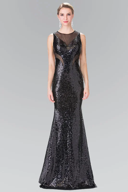 Long Fully Sequins Gown Prom Dress Formal