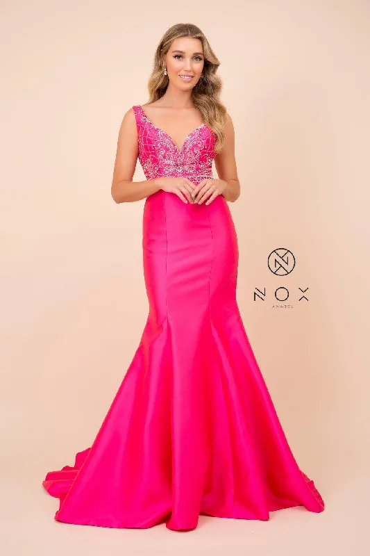 Long Fitted Formal Gown Mermaid Prom Dress