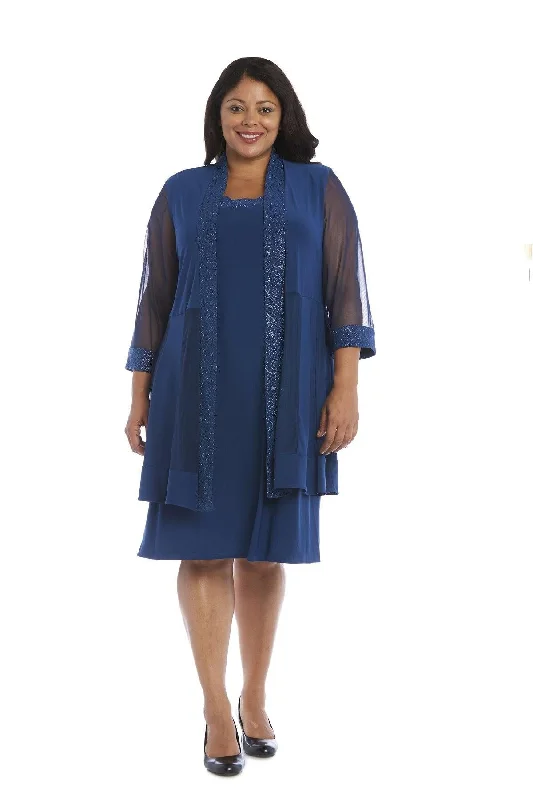 R&M Richards 8993W Short Plus Size Formal Dress Sale