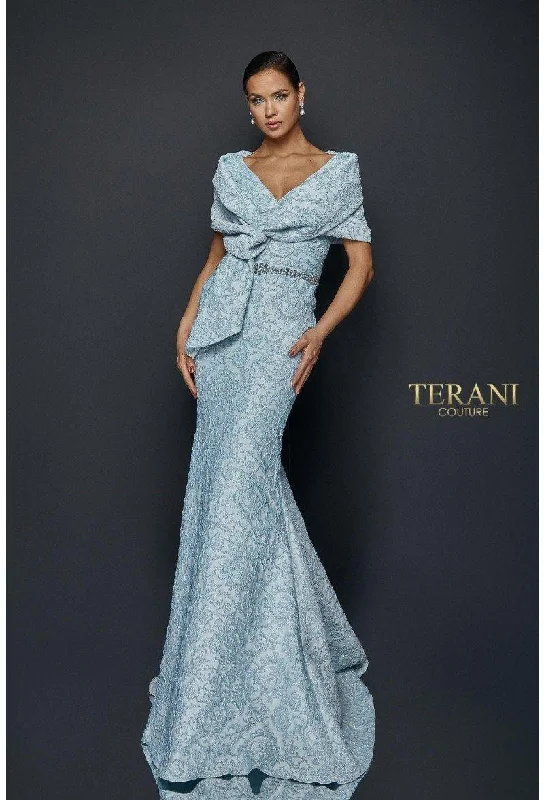 Terani Couture 1921M0726 Powder Blue 12 Sale