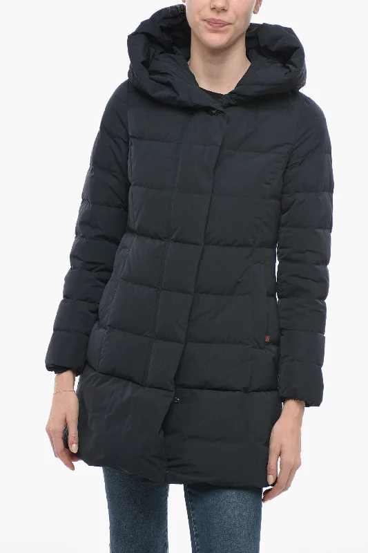 Woolrich Hooded PUFFY PRESCOTT Quilted Down Jacket