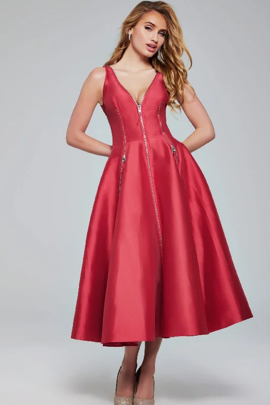 Jovani 37393 Short Cocktail Midi Length Dress