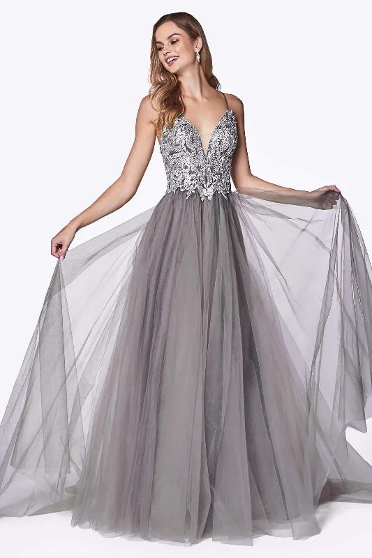 Cinderella Divine CD0128 Long Prom Dress Formal Ball Gown