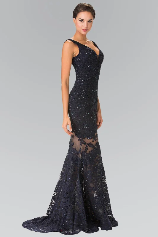 Prom Long Formal Fitted Homecoming Lace Dress