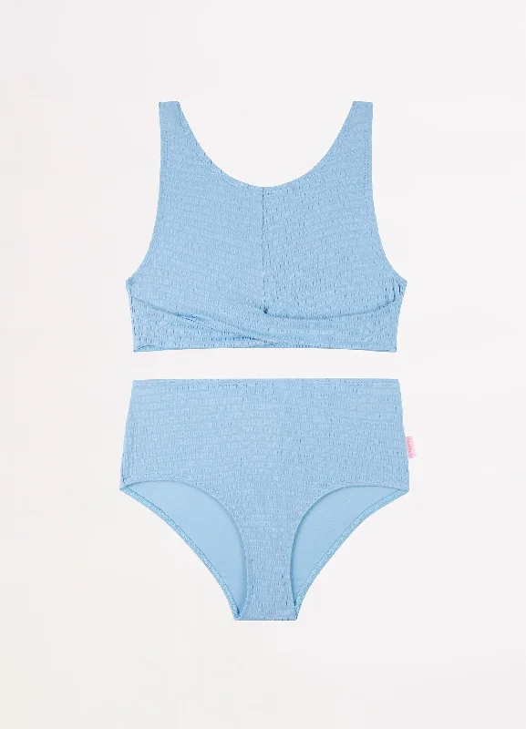 Girls Summer Vacay Bikini Set - Powder Blue