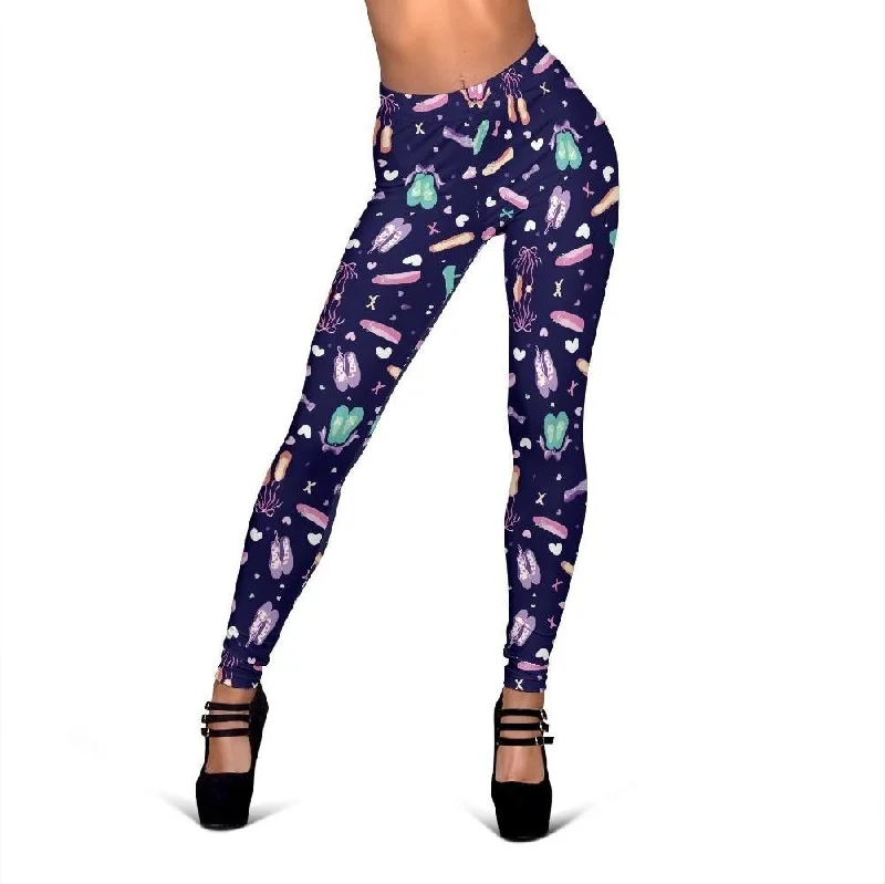 Ballet Pattern Print Women Leggings