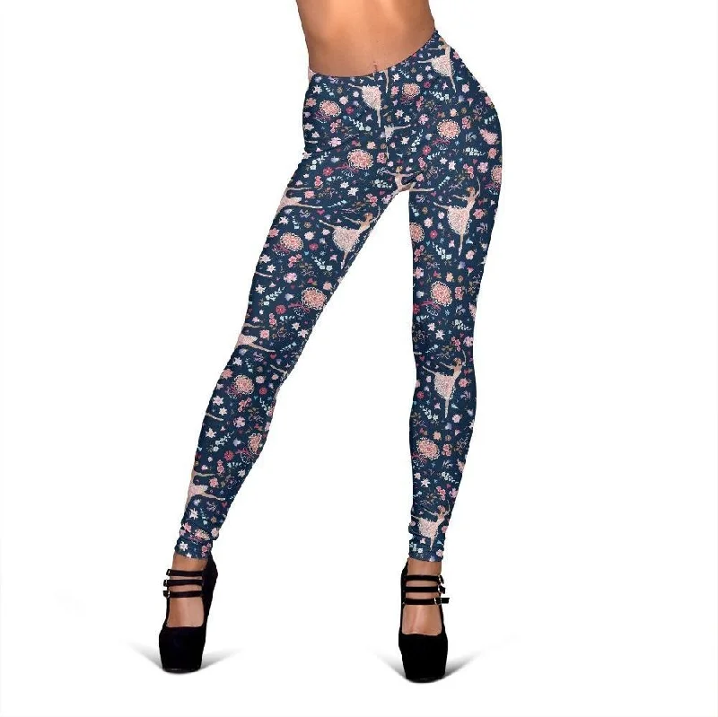 Ballet Print Pattern Women Leggings