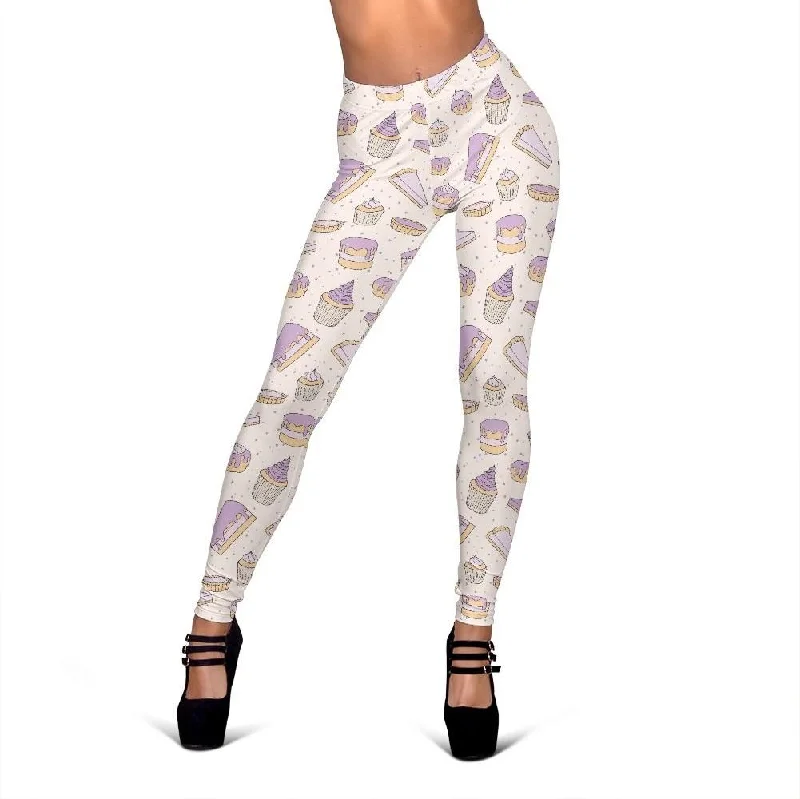 Cake Sweet Pattern Print Women Leggings