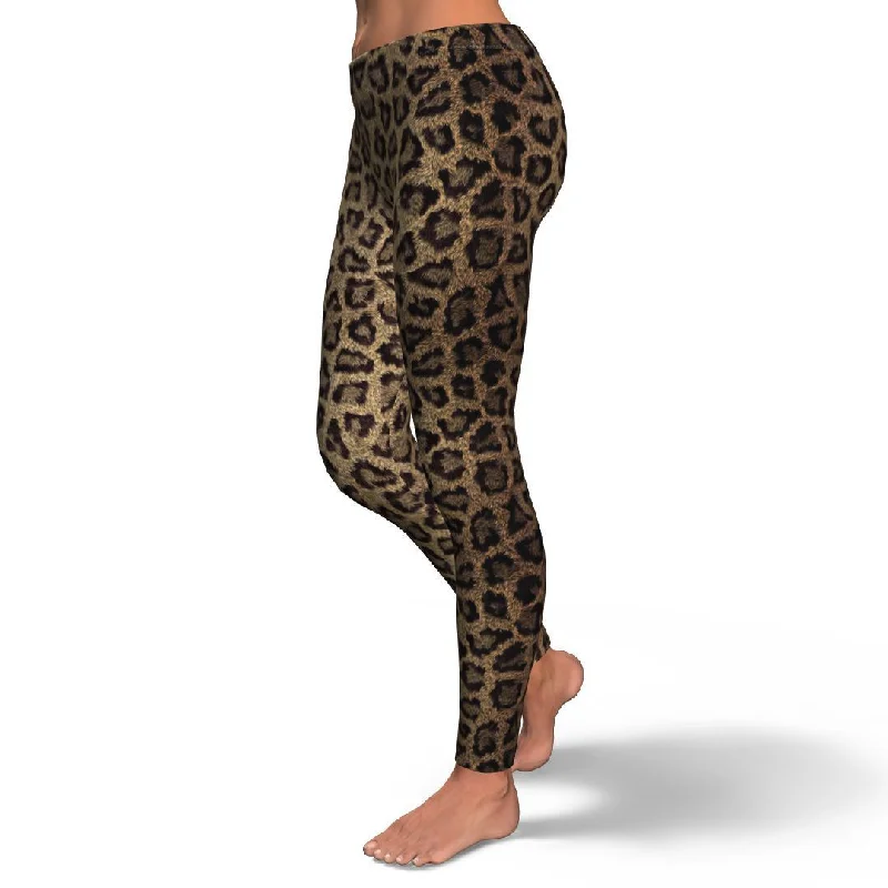 Cheetah Leopard Pattern Print Pattern Women Leggings