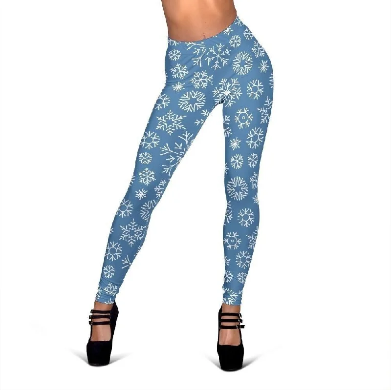 Pattern Print Snowflake Print Pattern Women Leggings