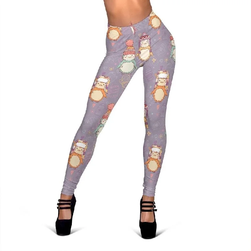 Penguin Pattern Print Women Leggings