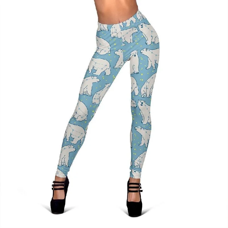 Polar Bear Pattern Print Women Leggings