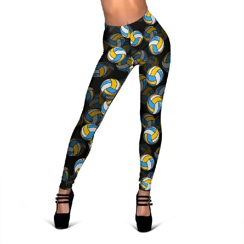 Print Volleyball Pattern Print Women Leggings