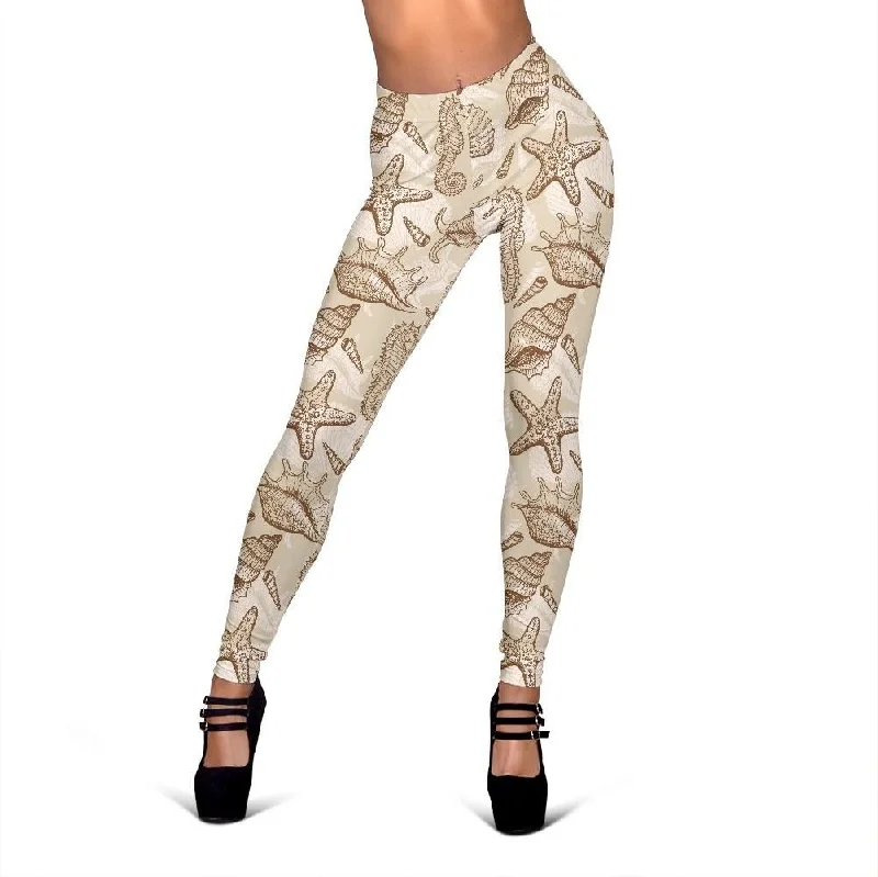 Seahorse Print Pattern Women Leggings