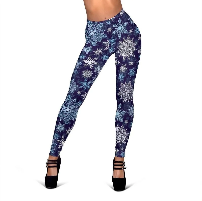 Snowflake Print Pattern Women Leggings