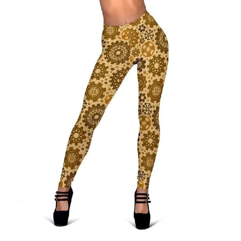 Steampunk Print Pattern Women Leggings