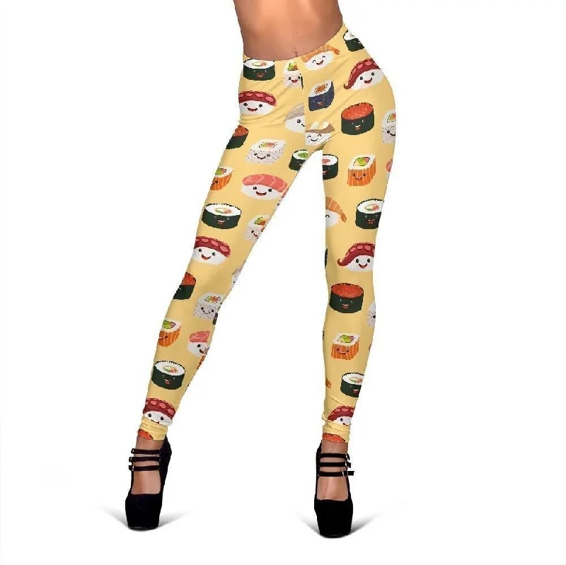 Sushi Print Pattern Women Leggings