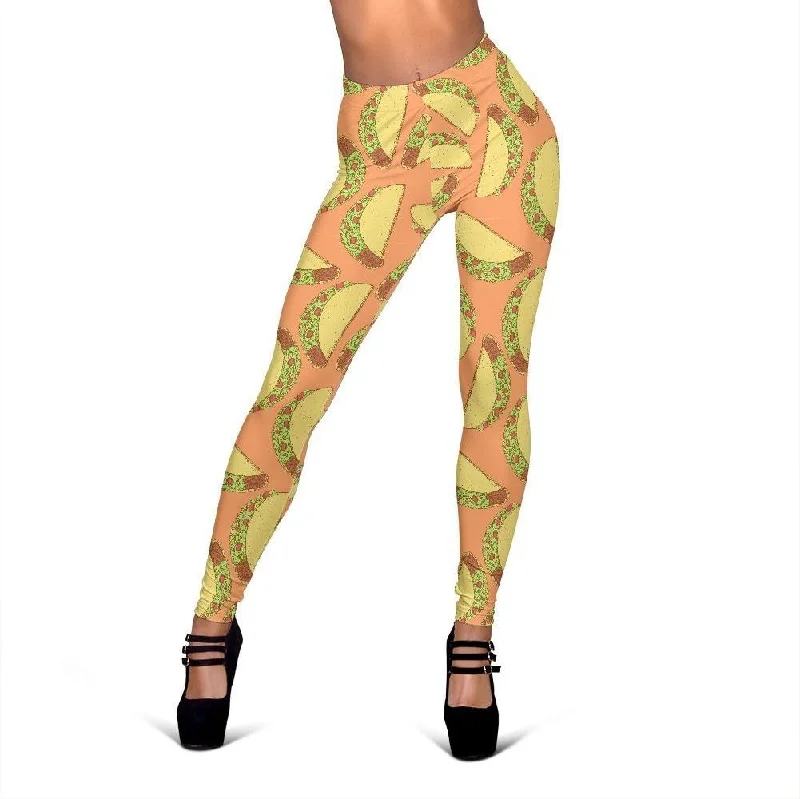 Taco Print Pattern Women Leggings