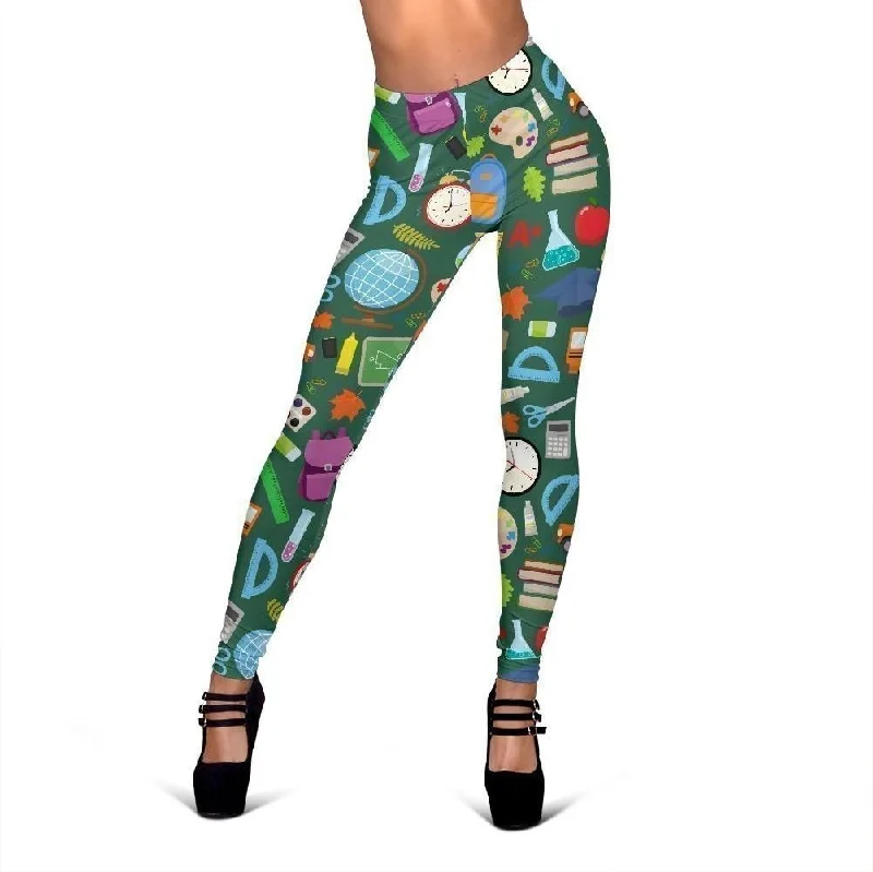 Teacher Print Pattern Women Leggings