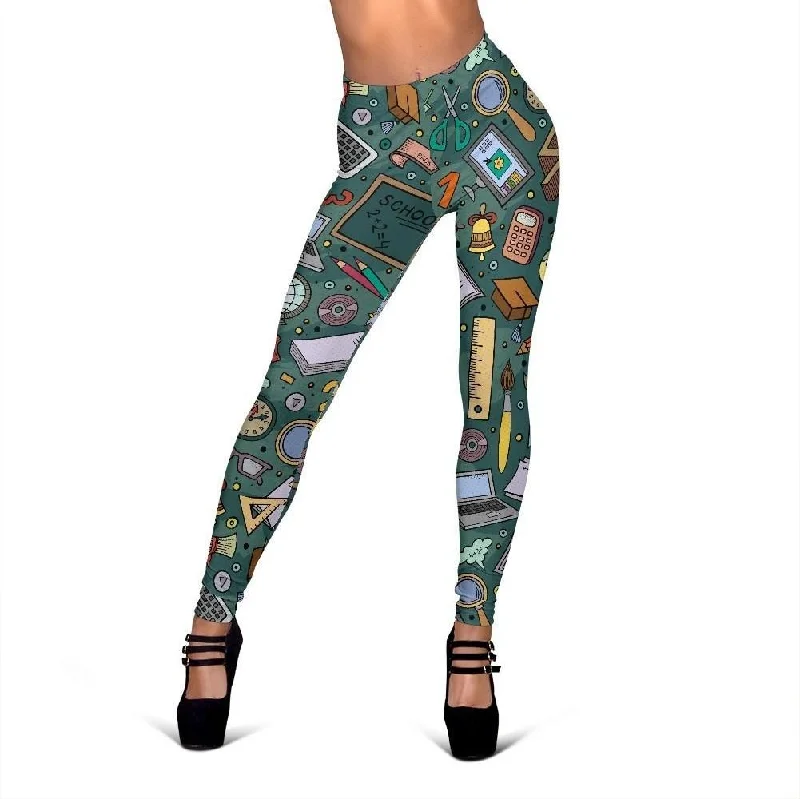 Teacher Print Pattern Women Leggings